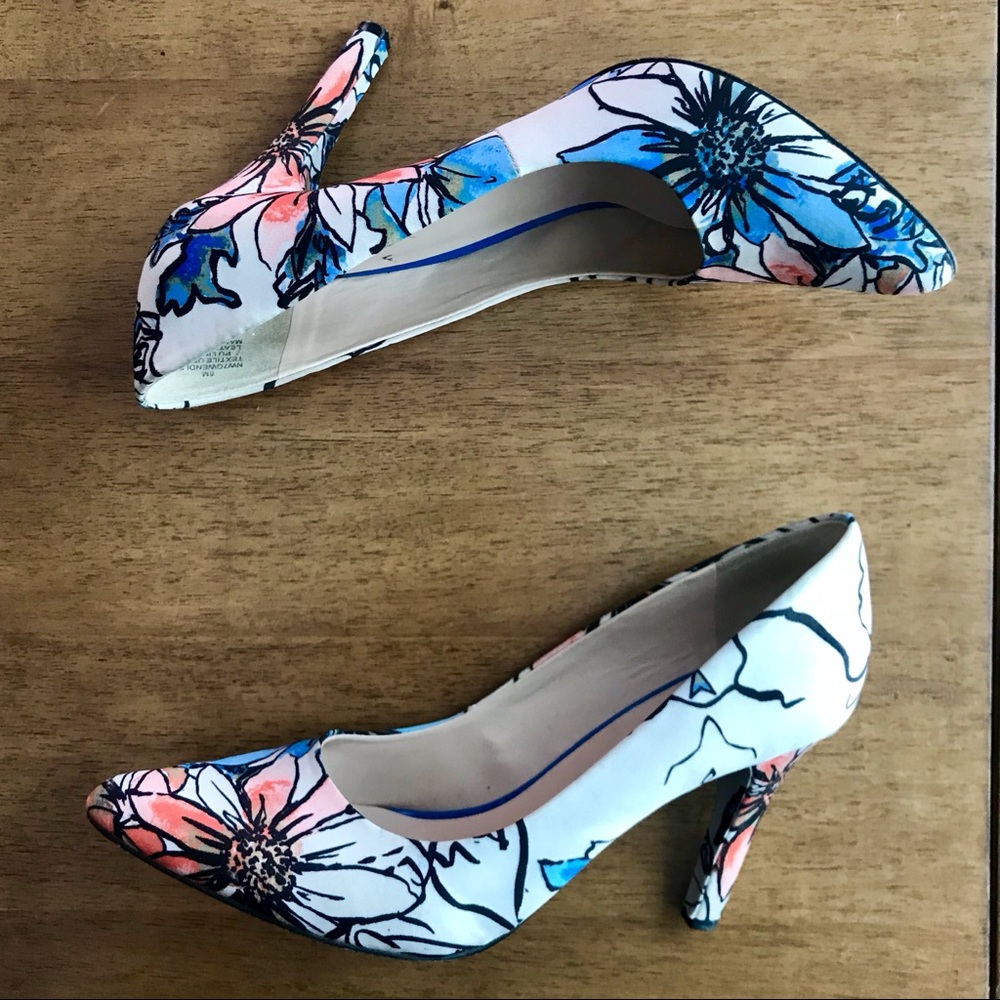 Nine West Floral Heels